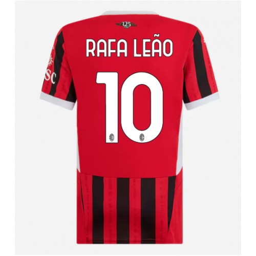 Ženski Nogometni dresi AC Milan Rafael Leao #10 Domači 2024-25 Kratek Rokav